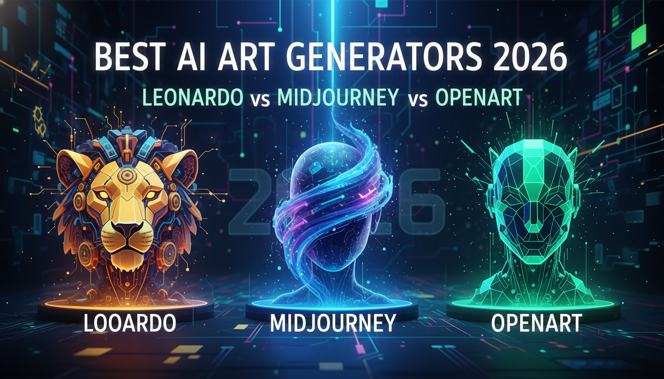 Best AI Art Generators 2026: Leonardo vs Midjourney vs OpenArt screenshot